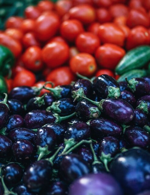Vegetables-cucumber-eggplant